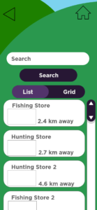Search Results List